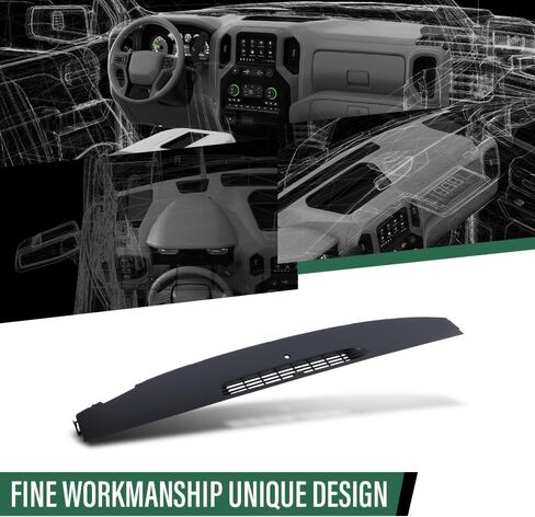 لوحة القيادة العلوية LQI متوافقة مع لوحة القيادة Chevy Silverado/suburban/Tahoe/Fit GMC Sierra/Yukon/Avalanche/Cadillac Escalade 2007-2013 باللون الأسود 15845046 25903822 15893133 in Saudi Arabia