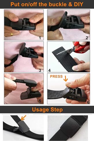 حزام مطاطي من النايلون من WYuZe، خالٍ من النيكل غير المعدني مقاس 1.5 بوصة، حزام مشي كاجوال للعمل في الهواء الطلق للرجال in Kuwait