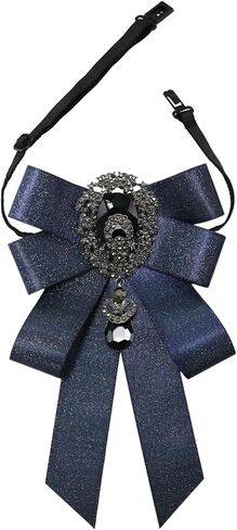 Rhinestone Bow Ties for Men, Sparkle Mens Bowtie Adjustable Men's Bowties for Wedding Prom Party Date in Kuwait