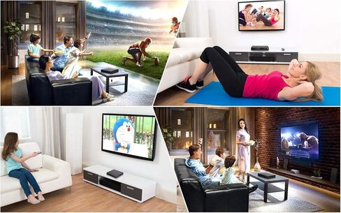 مشغل DVD صغير للتلفزيون، منطقة حرة HD 1080P مدعوم بكابلات HDMI/AV، مدخل USB، يحتوي على جهاز تحكم عن بعد لمشغل DVD، يدعم نظام PAL/NTSC in Saudi Arabia