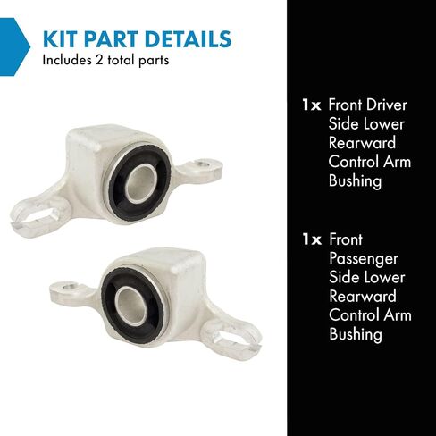 TRQ Front Lower Control Arm Bushing Rearward LH RH Pair 2pc Compatible with MB W164 X164 New in Saudi Arabia