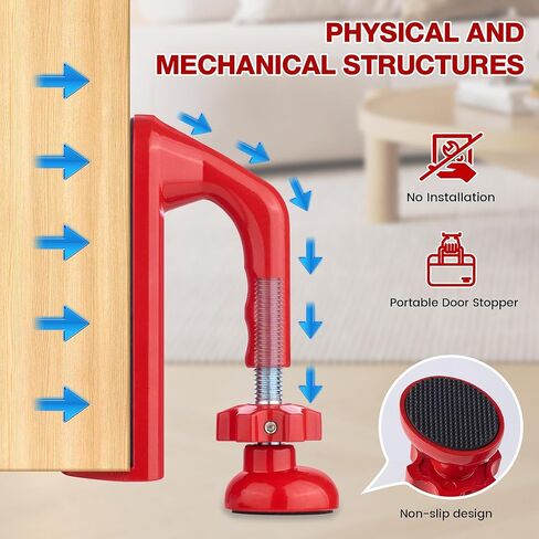 جهاز تشويش أمان الباب، سدادة باب قابلة للتعديل شديدة التحمل للمنزل، الفندق، السفر، مانع باب مضاد للسرقة لسلامة النساء، حارس باب محمول للشقة in Kuwait