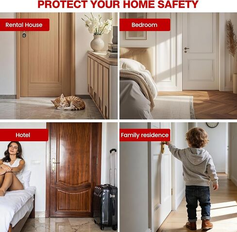 جهاز تشويش أمان الباب، سدادة باب قابلة للتعديل شديدة التحمل للمنزل، الفندق، السفر، مانع باب مضاد للسرقة لسلامة النساء، حارس باب محمول للشقة in Kuwait