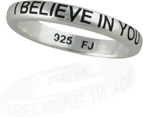 FashionJunkie4Life Sterling Silver Engraved Rings, Sizes 5-10, Fashion Ring, Engraved Stackable Ring in Saudi Arabia