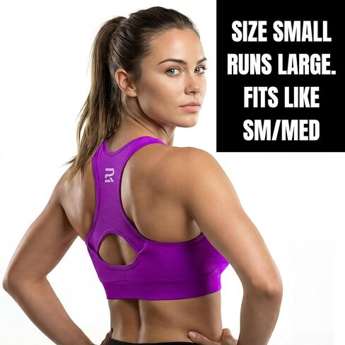 حمالة صدر رياضية مع وسادات مخيطة، ودعم عالي التأثير مع وسادات دائمة غير قابلة للإزالة in Kuwait