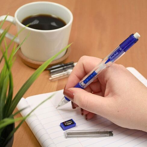 مجموعة أقلام الرصاص الميكانيكية ClearGrip من Thornton مقاس 0.7 مم، مجموعة ألوان متنوعة مكونة من 12 قلم رصاص للصياغة التلقائية للرسم والكتابة اليدوية الدقيقة in Kuwait