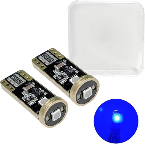 2 قطعة 194 لمبة LED، مصابيح Canbus خالية من الأخطاء T10 W5W 2825 168 لوحة ترخيص داخلية للسيارة، مصابيح بديلة LED فائقة السطوع 6000K 300LM لخريطة القبة وأضواء شحن صندوق السيارة (أرجواني) in Saudi Arabia