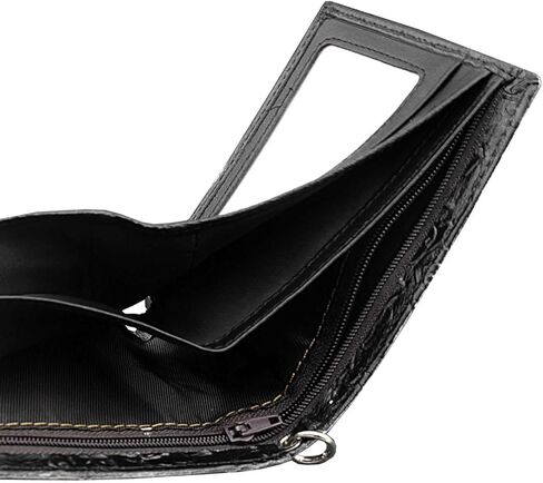 Mens Dragon Vintage Silver Grey Leather Wallet Card Holder Purse With Chain in Kuwait