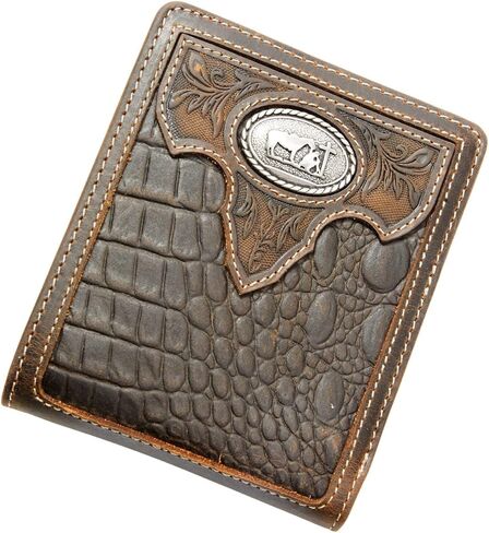 Cody James Men's Croc Embossed Bifold Wallet - Cjafa21wt2 in Saudi Arabia