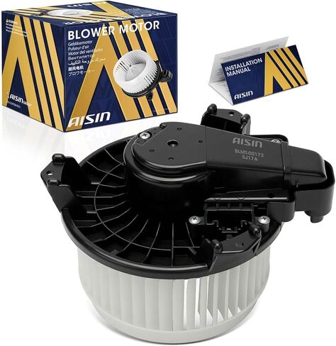 محرك منفاخ AISIN BLMT-00172 HVAC مع مجموعة عجلات - متوافق مع Toyota Corolla 2009-2019، Prius 2010-2015، Prius V 2012-2017 in Saudi Arabia