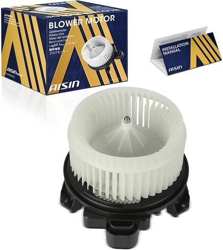 محرك منفاخ AISIN BLMT-00172 HVAC مع مجموعة عجلات - متوافق مع Toyota Corolla 2009-2019، Prius 2010-2015، Prius V 2012-2017 in Saudi Arabia