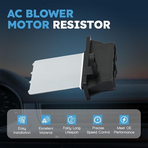 HVAC Blower Motor Resistor Compatible with Nissan March 2012-2021 Micra 2015-2019 Note 2014-2019 Np300 2009-2019 Np300 Frontier 2016-2019 Versa 2012-2020 Relpace 27150EY00A, JA1988 in Saudi Arabia