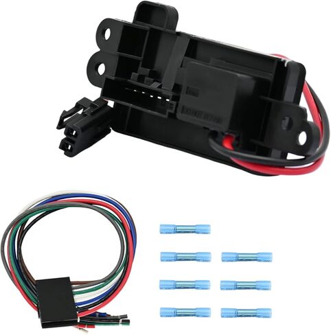 HVAC Blower Motor Resistor with Wire Harness Compatible with Gmc Envoy 2002-2009 Envoy XL 2002-2006 Replacement for Chevy Trailblazer 2002-2009 Trailblazer Ext 2002-2006 Relpace 15415789 in Kuwait