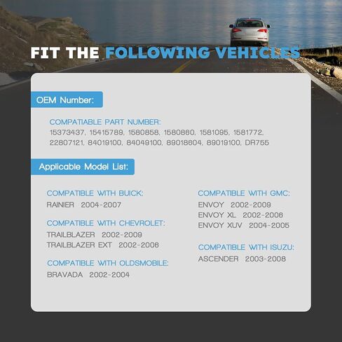 HVAC Blower Motor Resistor with Wire Harness Compatible with Gmc Envoy 2002-2009 Envoy XL 2002-2006 Replacement for Chevy Trailblazer 2002-2009 Trailblazer Ext 2002-2006 Relpace 15415789 in Kuwait