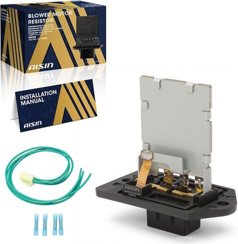 مجموعة مقاوم محرك منفاخ HVAC من AISIN BMRAZ-00340 - متوافقة مع Hyundai Accent 2012، Tucson 2010-2015، Veloster 2016-2017، Kia Forte 2010-2013، Sportage 2011-2016، Rio 2012-2017، Forte5 2013 in Saudi Arabia