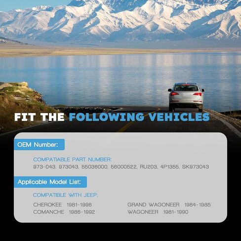 HVAC Blower Motor Resistor with Wire Harness Compatible with Jeep Cherokee 1981-1996 Comanche 1986-1992 Grand Wagoneer 1984-1985 Wagoneer 1981-1990 Relpace 55036000 56000522 JA1493 in Kuwait