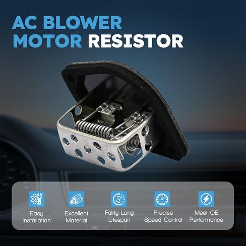 HVAC Blower Motor Resistor with Wire Harness Compatible with Jeep Cherokee 1981-1996 Comanche 1986-1992 Grand Wagoneer 1984-1985 Wagoneer 1981-1990 Relpace 55036000 56000522 JA1493 in Kuwait