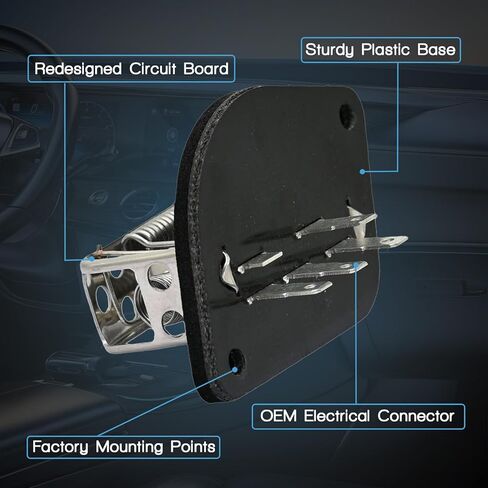 HVAC Blower Motor Resistor with Wire Harness Compatible with Jeep Cherokee 1981-1996 Comanche 1986-1992 Grand Wagoneer 1984-1985 Wagoneer 1981-1990 Relpace 55036000 56000522 JA1493 in Kuwait