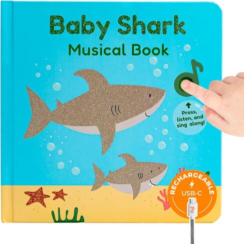 Cali's Books Nursery Rhymes Musical Book. Press, Listen and Sing Along! Best Interactive Sound Book for Toddlers 1-3. Award Winner Toy (Baby Shark Nursery Rhymes) in Kuwait