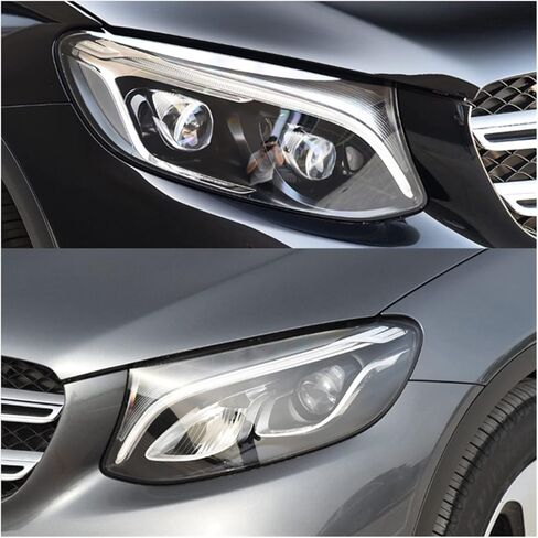 Compatible For Benz W253 GLC GLC200 GLC260 GLC300 2016 2017 2018 2019 Headlamp Lens Cover Headlights Lampshade Glass Transparent Lamp Shell(Left and right) in Saudi Arabia