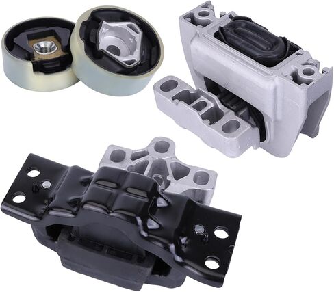 3Pcs Engine Motor and Transmission Mount Compatible for Tiguan 2018-2023 L4-2.0L Replacement 3Q0-199-262-C 5Q0-198-037-A 5QA-199-555-AM Engine Mounts in Saudi Arabia