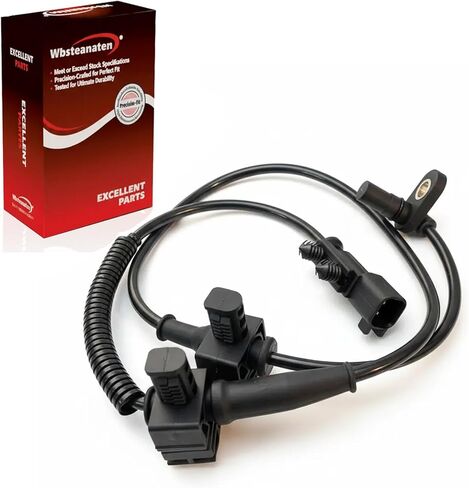 ABS Wheel Speed Sensor 1Pc: Rear Left & Right Compatible with Chevrolet 2014-2019 Silverado 1500 V8 5.3L V8 6.2L L4 2.7L V6 4.3L, 2015-2017 Tahoe V8 5.3L, 2019 Silverado 1500 LD V8 5.3L in Kuwait