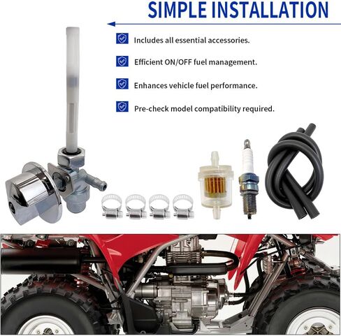 مفتاح خزان الوقود بيتكوك متوافق مع Honda TRX300EX 300EX 1993-2006 FourTrax 200 TRX200SX 1986-1988 FourTrax 250 TRX250X 1987-1988 1991-1992 OEM#16950-HC0-015 in Saudi Arabia