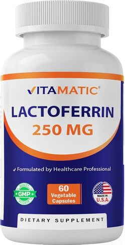 فيتاماتيك لاكتوفيرين 250 ملجم، 60 كبسولة نباتية - يعزز وظيفة المناعة الصحية* in Kuwait
