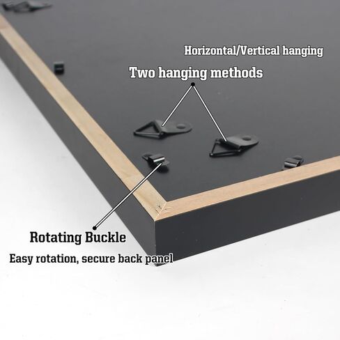 Double Vinyl Record Display Frame, Holds 2 LP Records & 1 Album Cover (12.5x12.5 Inch), Double Record Album Frame, Horizontal/Vertical Wall Mount for Music Collectors Home Decor in Saudi Arabia