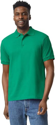 Apparel Globe Adult Jersey Polo Moisture-Wicking DryBlend Cotton Polyester Classic Fit Durable 3-Button Placket Golf Shirt in Saudi Arabia