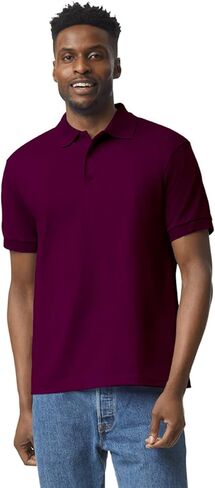 Apparel Globe Adult Jersey Polo Moisture-Wicking DryBlend Cotton Polyester Classic Fit Durable 3-Button Placket Golf Shirt in Saudi Arabia