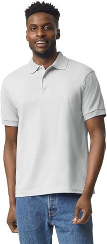 Apparel Globe Adult Jersey Polo Moisture-Wicking DryBlend Cotton Polyester Classic Fit Durable 3-Button Placket Golf Shirt in Saudi Arabia