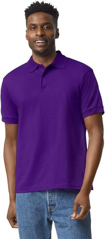 Apparel Globe Adult Jersey Polo Moisture-Wicking DryBlend Cotton Polyester Classic Fit Durable 3-Button Placket Golf Shirt in Saudi Arabia