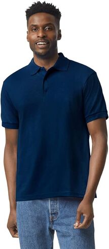 Apparel Globe Adult Jersey Polo Moisture-Wicking DryBlend Cotton Polyester Classic Fit Durable 3-Button Placket Golf Shirt in Saudi Arabia