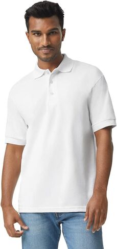 Apparel Globe Adult Jersey Polo Moisture-Wicking DryBlend Cotton Polyester Classic Fit Durable 3-Button Placket Golf Shirt in Saudi Arabia