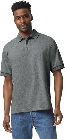 Apparel Globe Adult Jersey Polo Moisture-Wicking DryBlend Cotton Polyester Classic Fit Durable 3-Button Placket Golf Shirt in Saudi Arabia