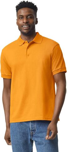 Apparel Globe Adult Jersey Polo Moisture-Wicking DryBlend Cotton Polyester Classic Fit Durable 3-Button Placket Golf Shirt in Saudi Arabia