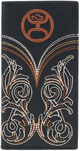 HOOey Leather Men's Rodeo Wallet (Ranger - Black) in Saudi Arabia