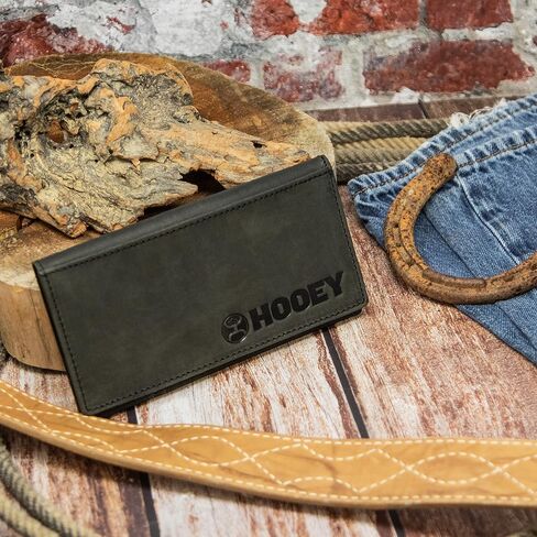 HOOey Leather Men's Rodeo Wallet (Ranger - Black) in Saudi Arabia