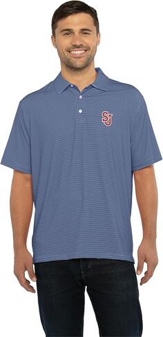 Vantage Apparel NCAA Mens Men's College Moisture Wicking Premium Stretch Fit Striped Polo in Saudi Arabia
