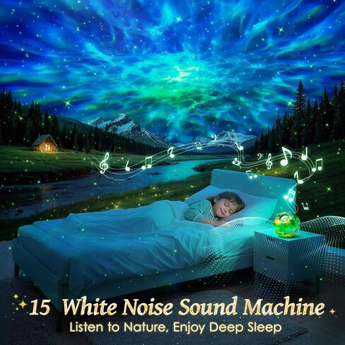 جهاز عرض ستار، جهاز عرض جالاكسي 15 لونًا لغرفة النوم للبالغين، 15 جهاز عرض نجمة ضوضاء بيضاء للسقف للبالغين، جهاز عرض بلوتوث ستار جالاكسي لايت، أضواء النجوم لجهاز عرض السقف in Kuwait