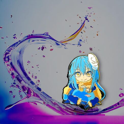 Rimuru Tempest Pin Enamel That Time I Got Reincarnated as a Slime Pin Rimuru Tempest merch Rimuru Tempest pin Rimuru Tempest figure pin That Time I Got Reincarnated as a Slime manga in Saudi Arabia