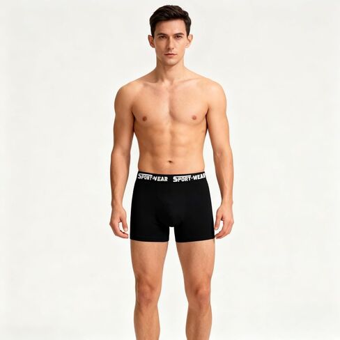 Underwear for Men Low Rise Panties Breathable Trunks Soft Boxer Briefs in Saudi Arabia
