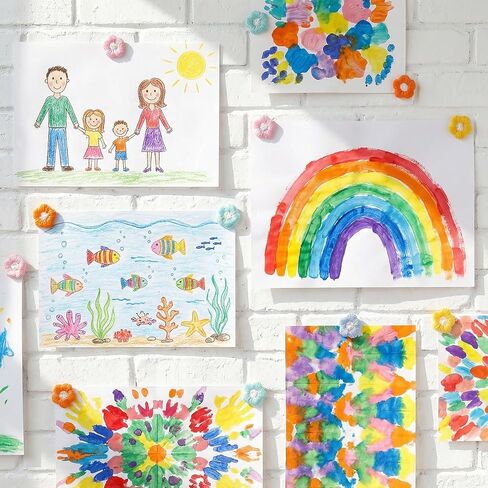 60 PCS Cute Flower Push Pins, Decorative Flower Cute Thumb Tacks, Decorative Thumbtacks for Bulletin Board, Photo Wall, Cork Board, Map, Office Home Decor in Saudi Arabia