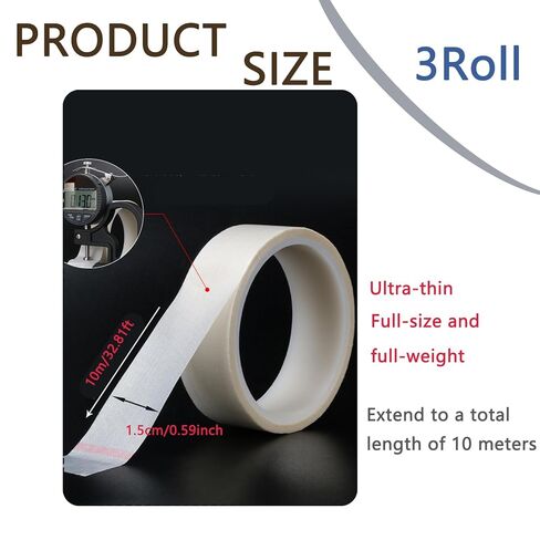 3 قطع شريط تنعيم الضوء، شريط توزيع LED 0.59 بوصة × 32.8 قدم، شريط لاصق شريط إضاءة LED لشرائط LED، حجب الضوء المعتدل، أبيض in Kuwait