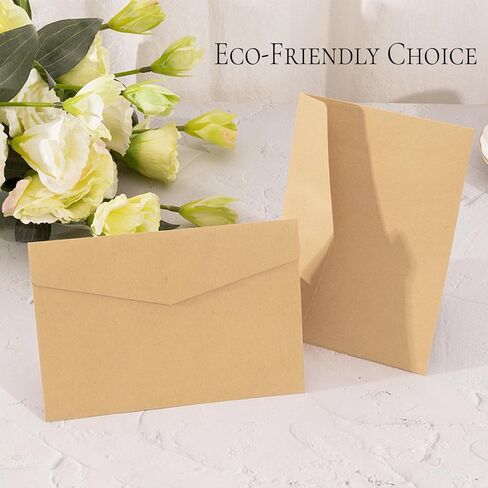 مظاريف 5x7، مظاريف 5x7 للدعوات، 10 عبوات من مظاريف a7، بطاقة دعوة على شكل ظرف بني in Kuwait