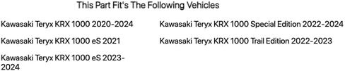Tusk Quiet-Glide Skid Plate 3/8 inch For Kawasaki Teryx KRX 1000 eS 2021 in Saudi Arabia
