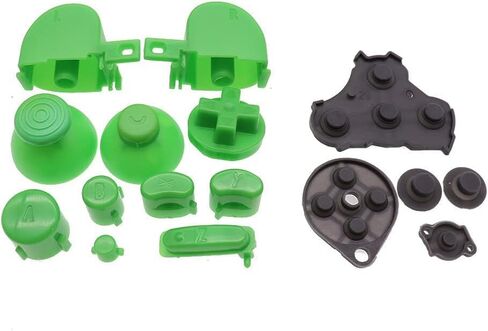 Colorful Full Buttons L R ABXY Keypad Buttons with Silicone Conductive Button Pad for NGC Controller (Pink) in Saudi Arabia