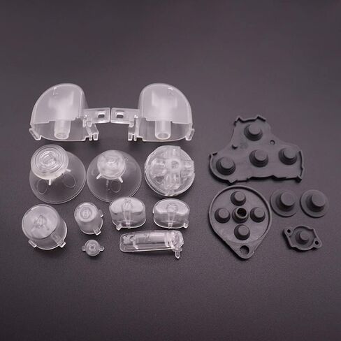 Colorful Full Buttons L R ABXY Keypad Buttons with Silicone Conductive Button Pad for NGC Controller (Pink) in Saudi Arabia