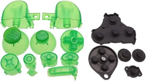 Colorful Full Buttons L R ABXY Keypad Buttons with Silicone Conductive Button Pad for NGC Controller (Pink) in Saudi Arabia